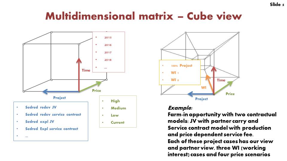 Multidimensional Matrix Cube view